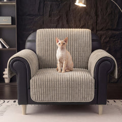 Waterproof One-Piece Cozy Flannel Sofa Covers Non-Slip Recliner Armchair Covers