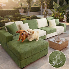 Jacquard Water-Repellent Anti-Scratch Stretch Outdoor Garden Sofa Cover