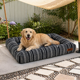 Orthopedic All-season Memory Foam Bolster Boucle Garden Outdoor Dog Bed - Funnyfuzzy SnugNest