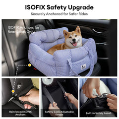 Portable ISOFIX Dog Car Seat Bed