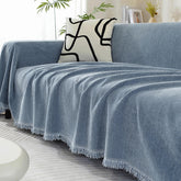 Chenille Blanket Herringbone Tassel Sofa Cover Sofa Throw Blanket