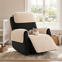 Water-Repellent Brushed Fabric All-Season Breathable Non-Slip Recliner Slipcover
