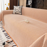 Premium Chenille Textured with Stylish Fringe Sofa Cover Sofa Throws