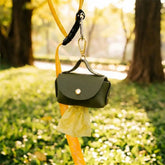 Handbag Style Faux Leather Dog Poop Bag Dispenser