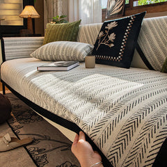 Modern Chenille Fabric Furniture Protection Anti-Scratch Non-Slip Sofa Cover