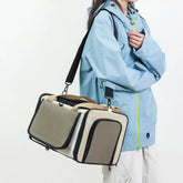 Outdoor Portable Breathable Large-Capacity Expandable Cat Carrier Bag Airline Approved