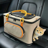 Portable Travel Breathable Cat Carrier Bag for Travel Airline Approved
