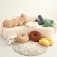 Geometrically Shaped Cute Twist Sofa Cushion