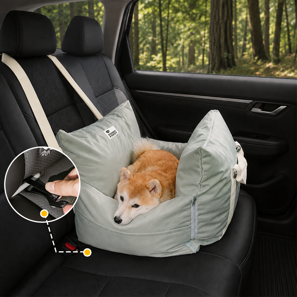 ISOFIX Dog Car Seat Bed with ISOFIX System - First Class