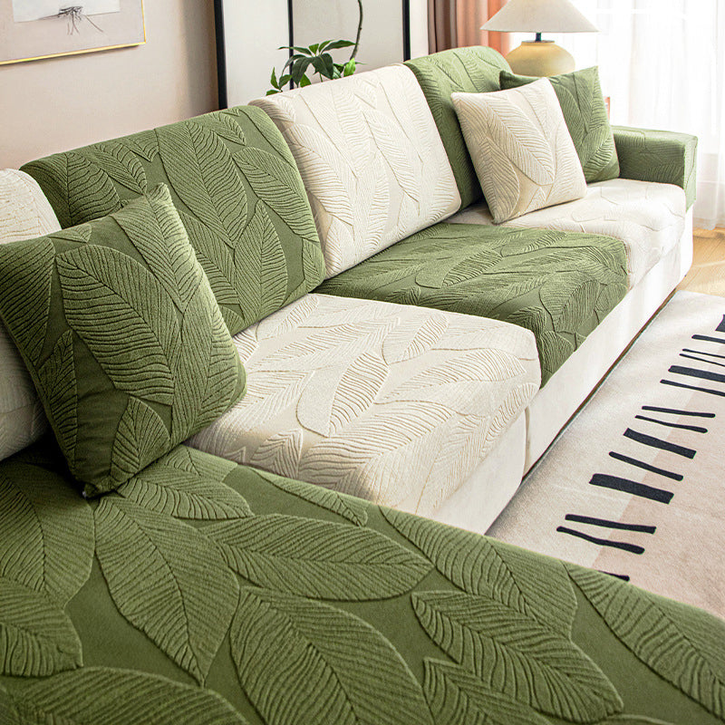 Jacquard Water-Repellent Anti-Scratch Stretch Outdoor Garden Sofa Cover