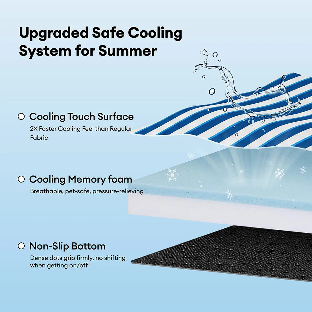 Cooling Orthopedic Dog Bed for Crate