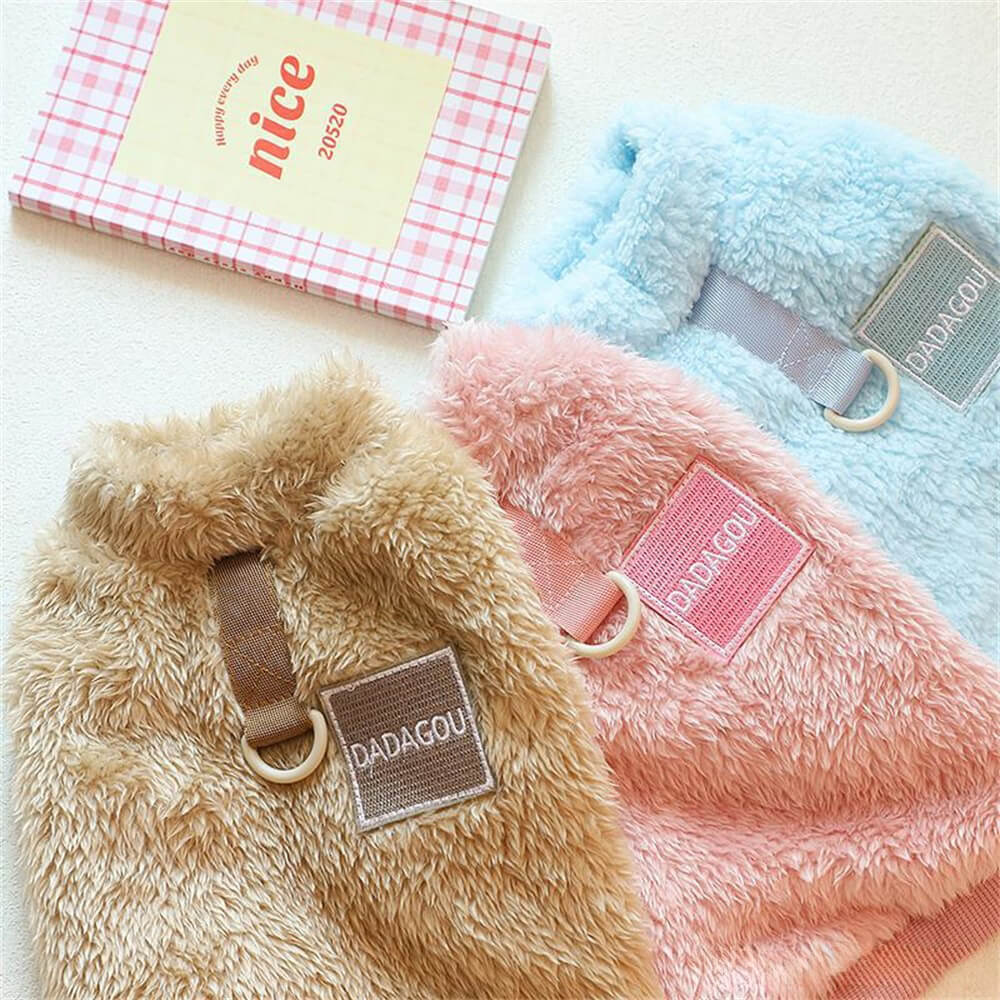 Comfortable and Stylish Fuzzy Dog Jumper - Dog Clothing Perfect for Winter Walks