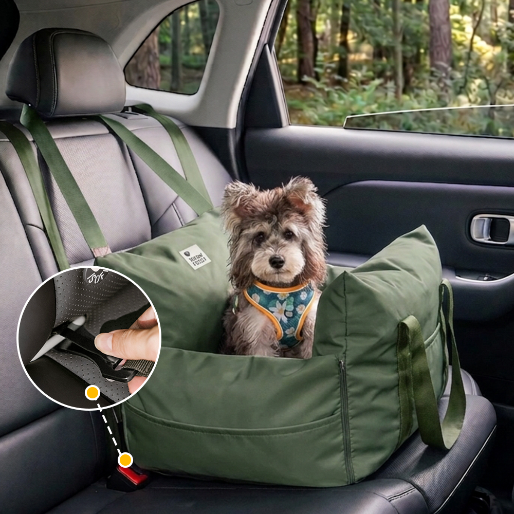 ISOFIX Dog Car Seat Bed with ISOFIX System - First Class
