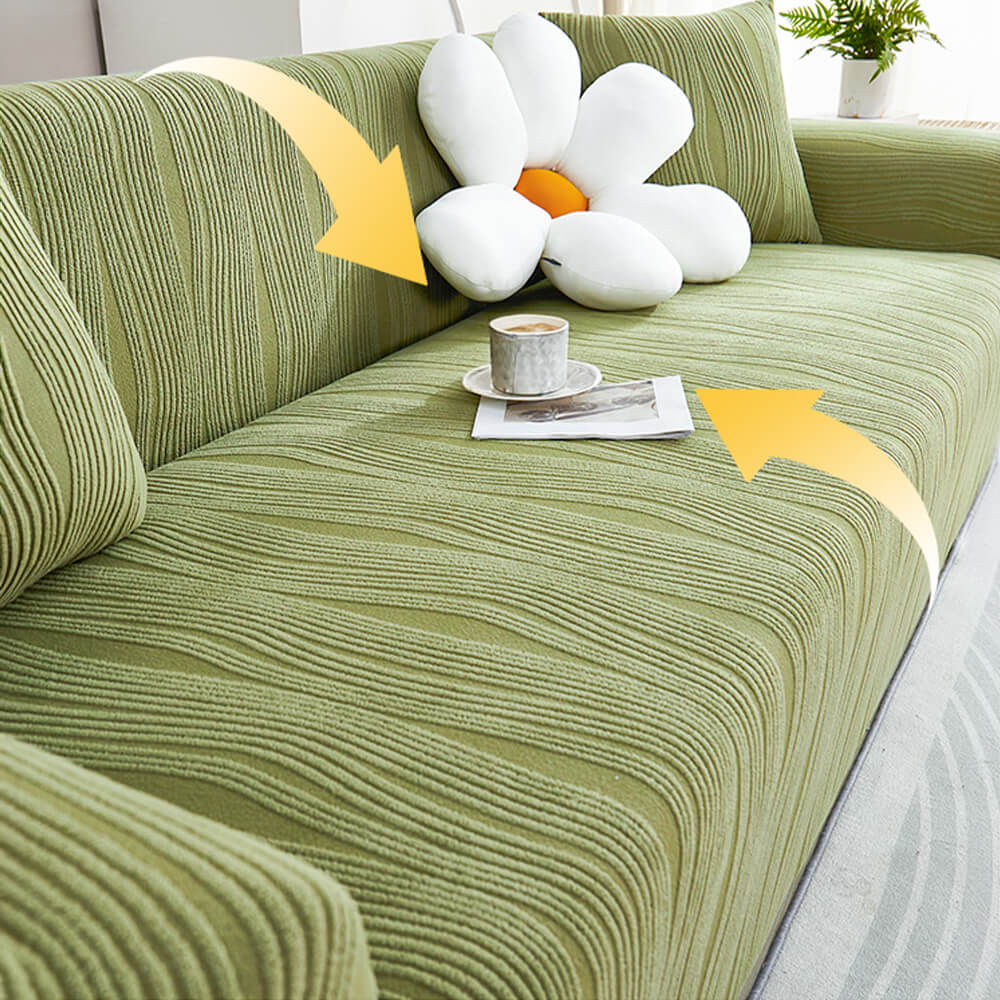 Jacquard Stretch Full-Coverage Armchair Covers Settee Covers Anti-scratch Sofa Cover
