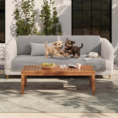 Simple Solid Colour Plush Furniture Protector Outdoor Garden Sofa Cover