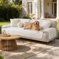 All Season Nordic Style Carved Plush Decorative Non-Slip Outdoor Garden Sofa Cover