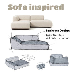 All Seasons Thickened Large Washable Cat & Dog Pillow Bed Garden Outdoor Dog Bed