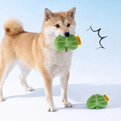 Plush Leaf-Shaped Squeaky Dog Toy - Funnyfuzzy SnugNest