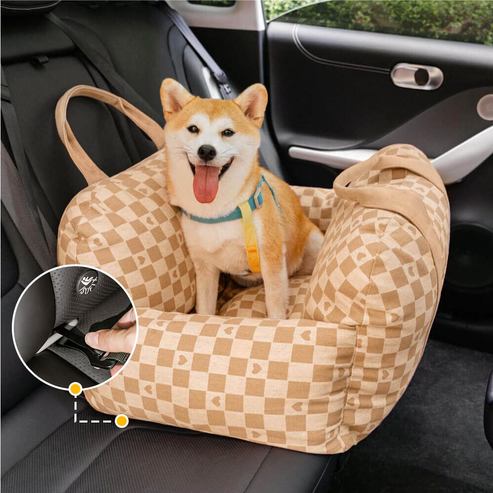 ISOFIX Dog Car Seat Bed with ISOFIX System - First Class