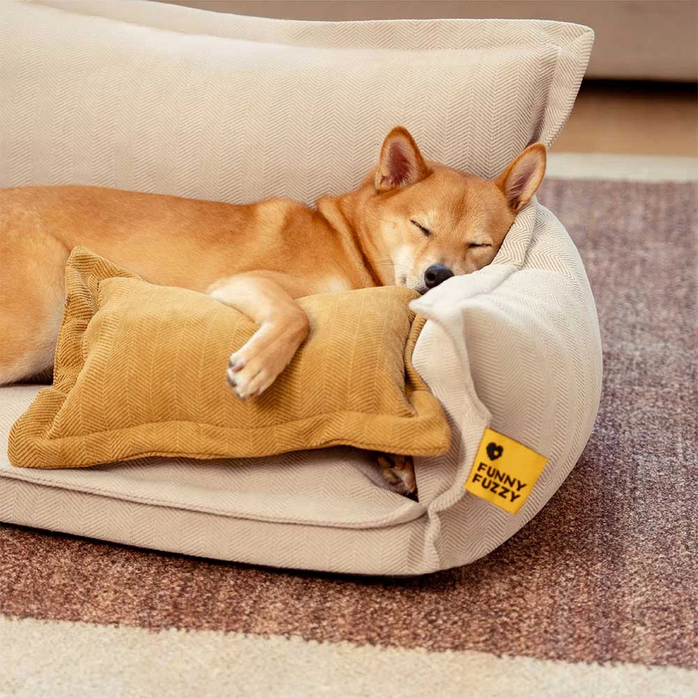 Orthopedic All-season Dual-layer Removable Dog Bed - Retro
