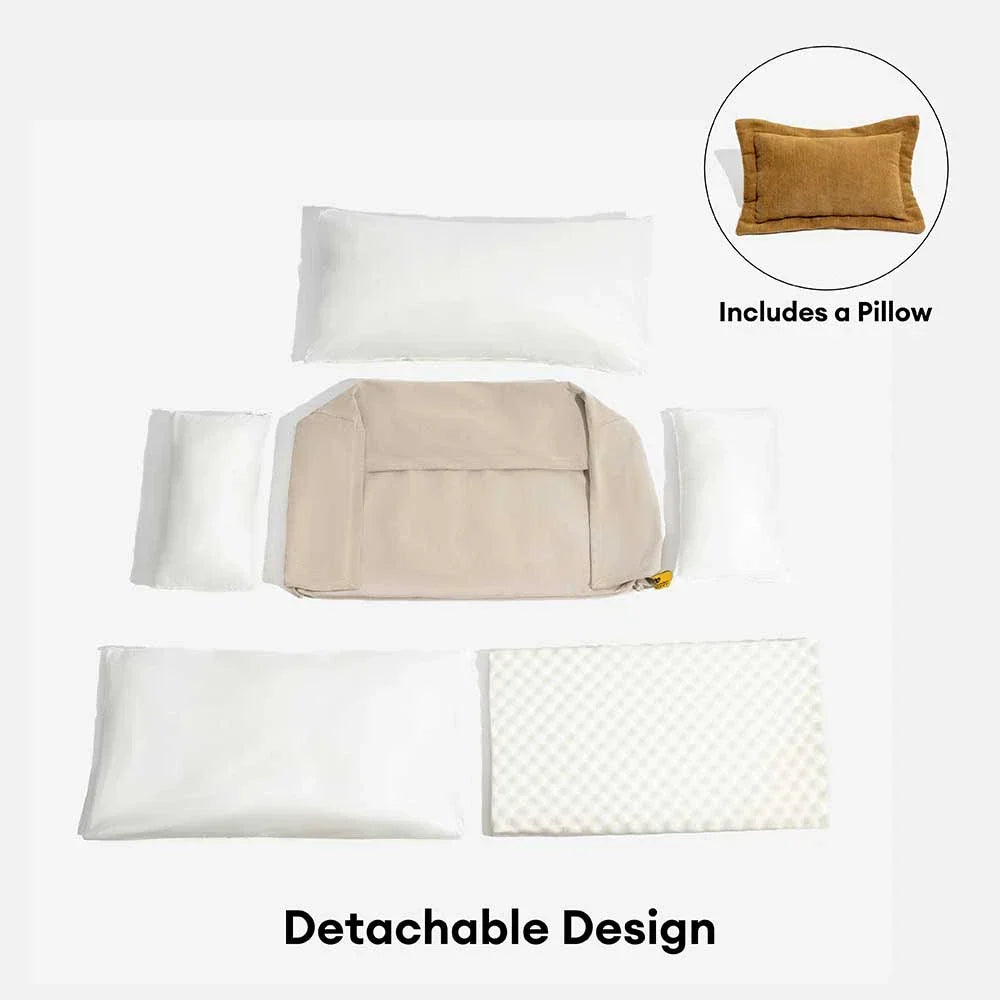 Orthopedic All-season Dual-layer Removable Dog Bed - Retro