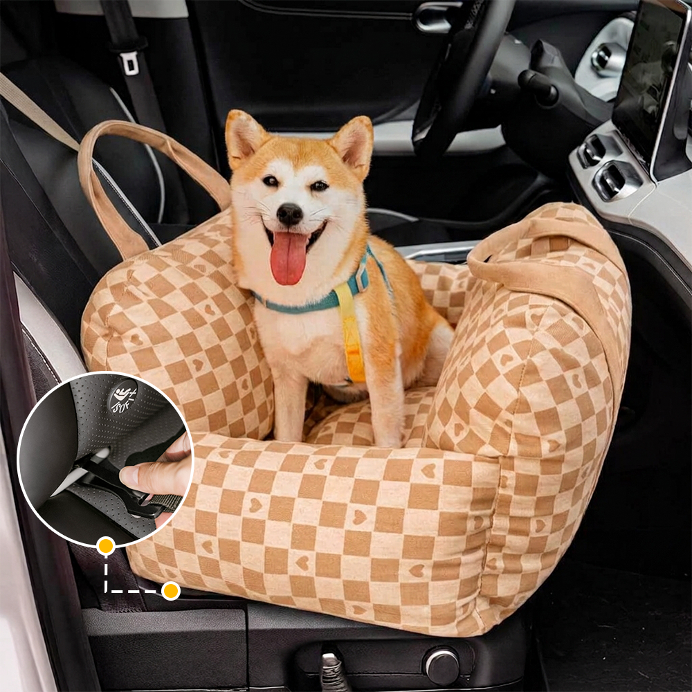 ISOFIX Dog Car Seat Bed with ISOFIX System - First Class