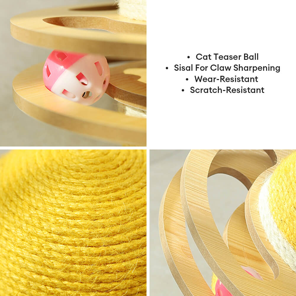 Sisal Scratching Ball Interactive Cat Toy