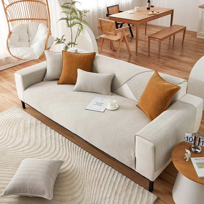 Waterproof All-season Stain-resistant Durable Corner Sofa Cover - Retro