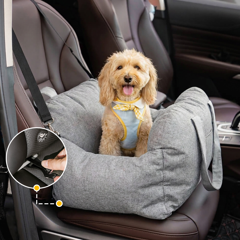ISOFIX Dog Car Seat Bed with ISOFIX System - First Class