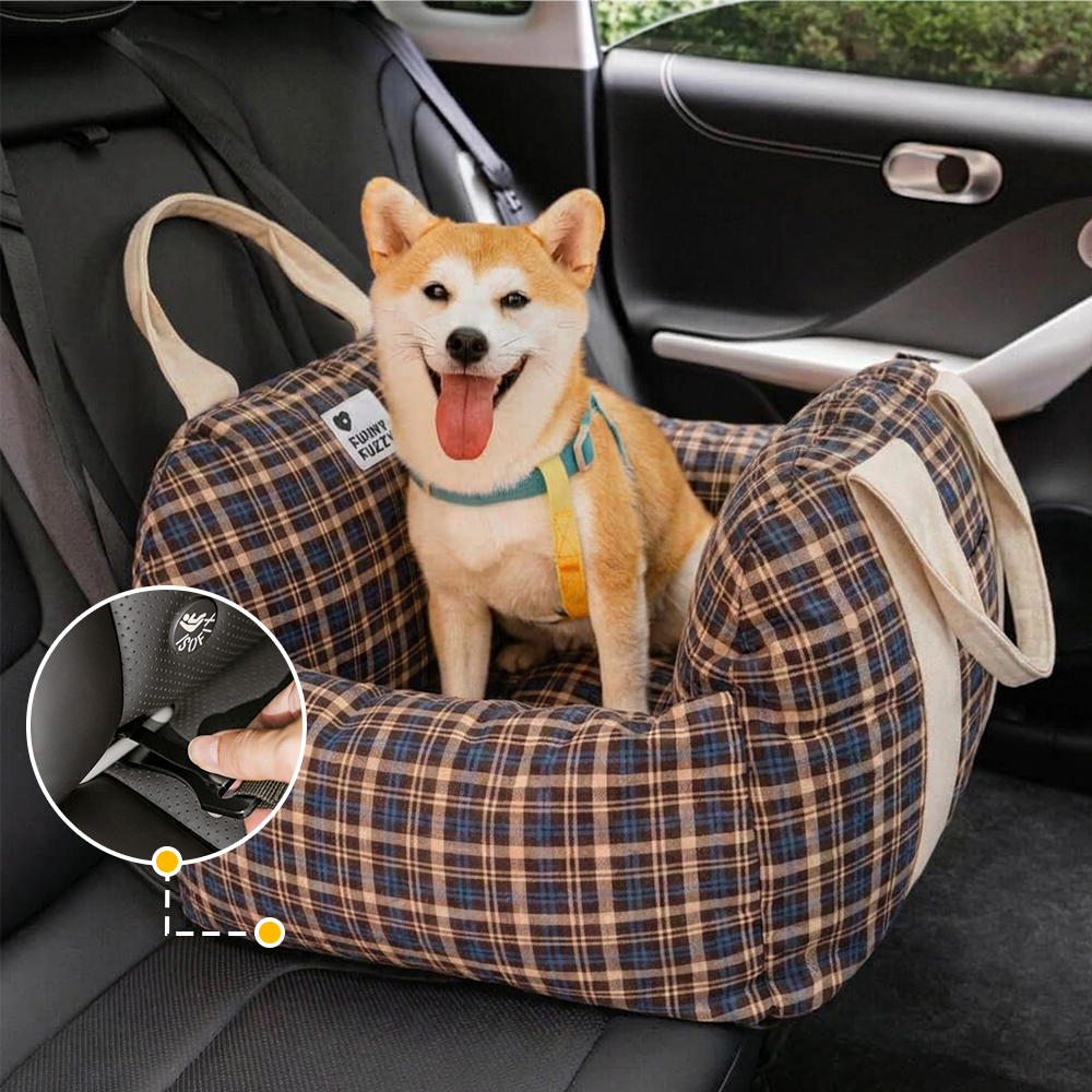 ISOFIX Dog Car Seat Bed with ISOFIX System - First Class