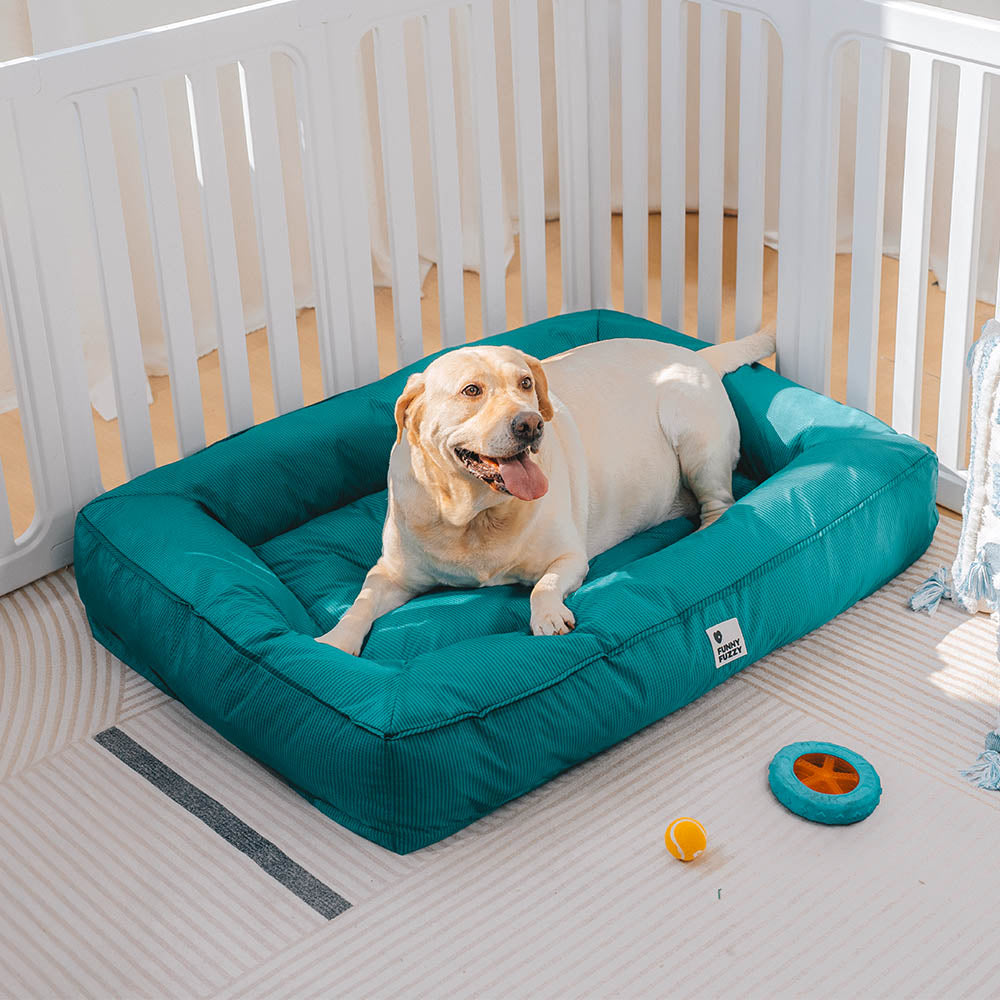 Fully Orthopedic Surround Support Waterproof Large Dog Bed for Crate