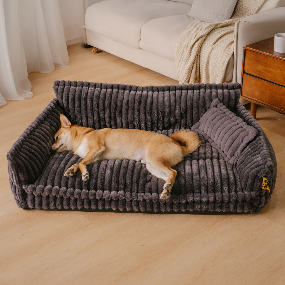 Bed Cover - Large Washable Fluffy Orthopaedic Soft Dog Sofa Bed