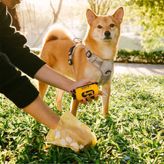 FUNNYFUZZY Waterproof Lead Attachable Poop Bag Dispenser - Flexi Walker