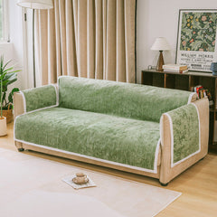 All-Season Anti-Slip Striped Pet Rug Furniture Protector with Armrest Outdoor Garden Sofa Cover