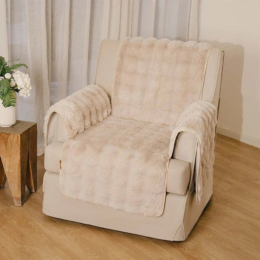 Water-resistant Fluffy Soft Furniture Protector Recliner Chair Covers Couch Covers