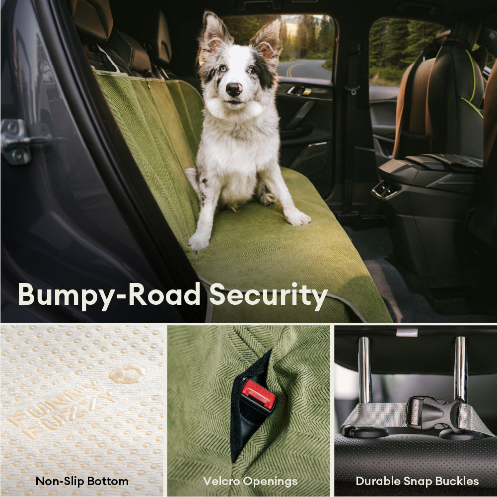 Waterproof All-season Stain-Resistant Dog Car Seat Cover - Retro