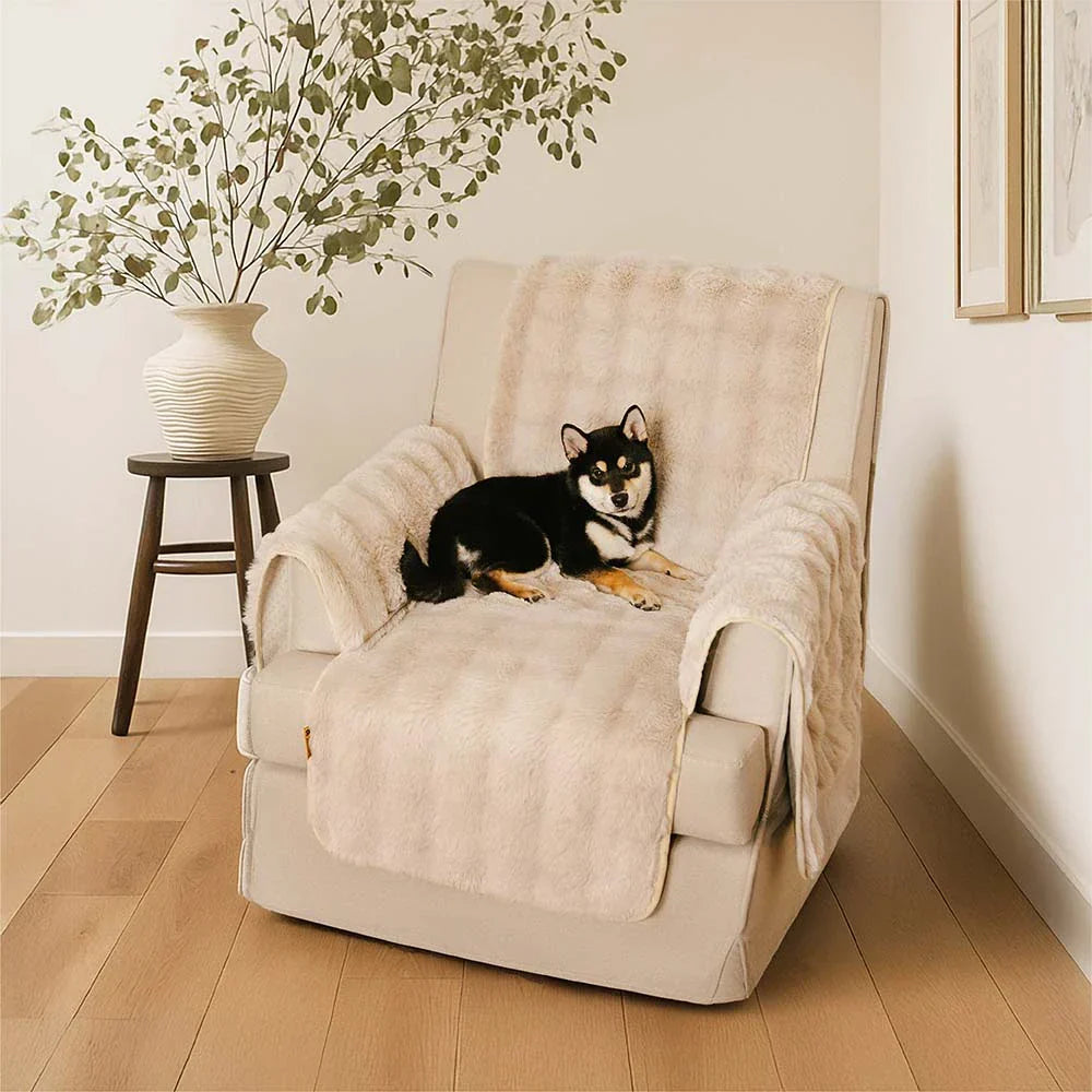 Water-resistant Fluffy Soft Furniture Protector Recliner Chair Covers Couch Covers
