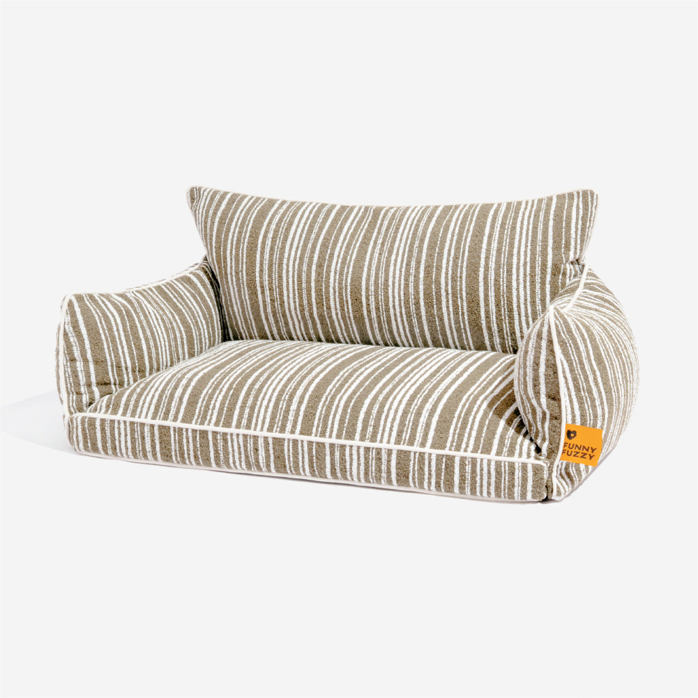 Orthopedic All-season Dog Sofa Bed Boucle Dog Bed - Funnyfuzzy SnugNest