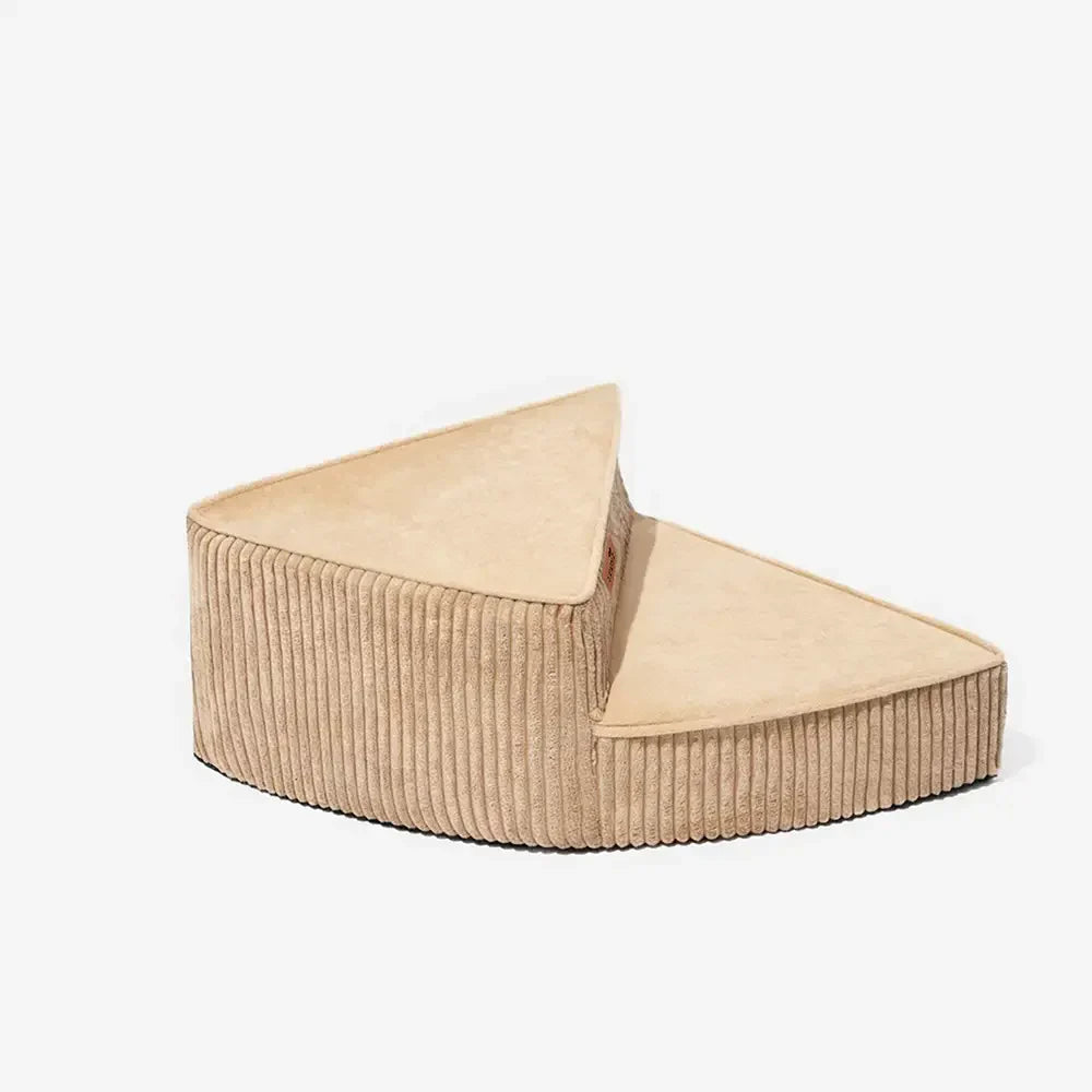 Cozy Corduroy Joint-Friendly Removable Spiral Pet Stairs - Pet-Friendly Bedroom