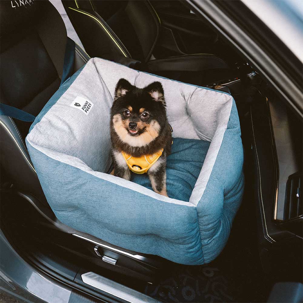Waterproof ISOFIX Elevated & Thickened Dog Car Seat Bed with ISOFIX System