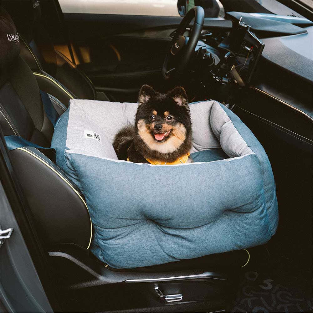 Waterproof ISOFIX Elevated & Thickened Dog Car Seat Bed with ISOFIX System
