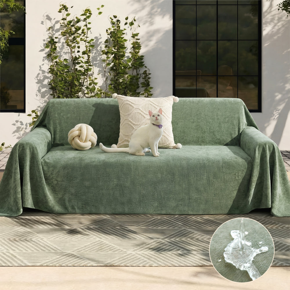 Waterproof Scratch-Resistant Non-Linting Throw Outdoor Garden Sofa Covers Sofa Throw Blanket