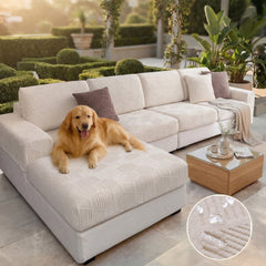 Honeycomb Pattern Water-resistant Stretch Full-Cover Magic Outdoor Garden Sofa Cover