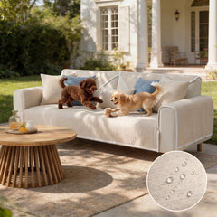 Waterproof Antimicrobial Simple Chenille Fabric Anti-scratch Outdoor Garden Sofa Cover