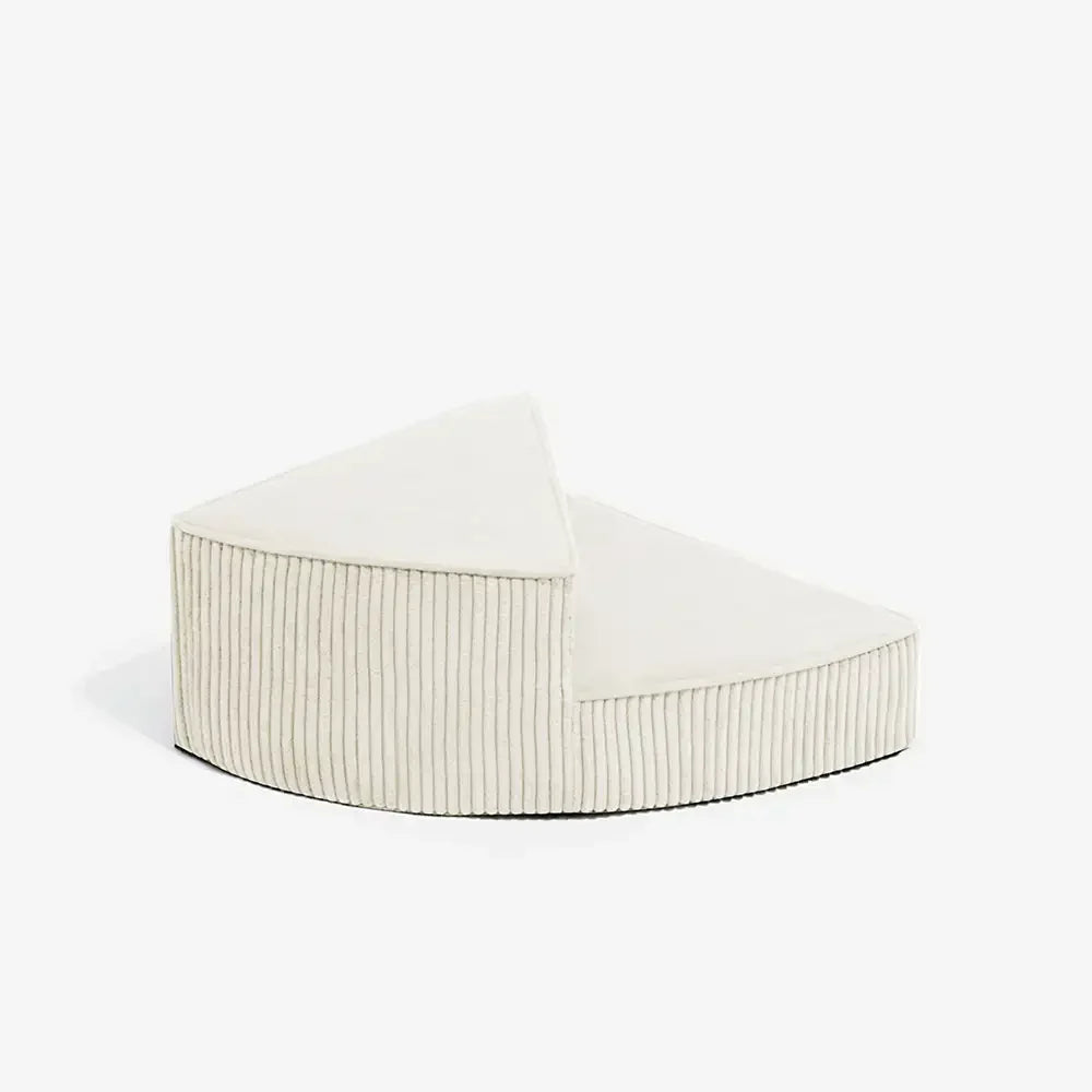 Cozy Corduroy Joint-Friendly Removable Spiral Pet Stairs - Pet-Friendly Bedroom