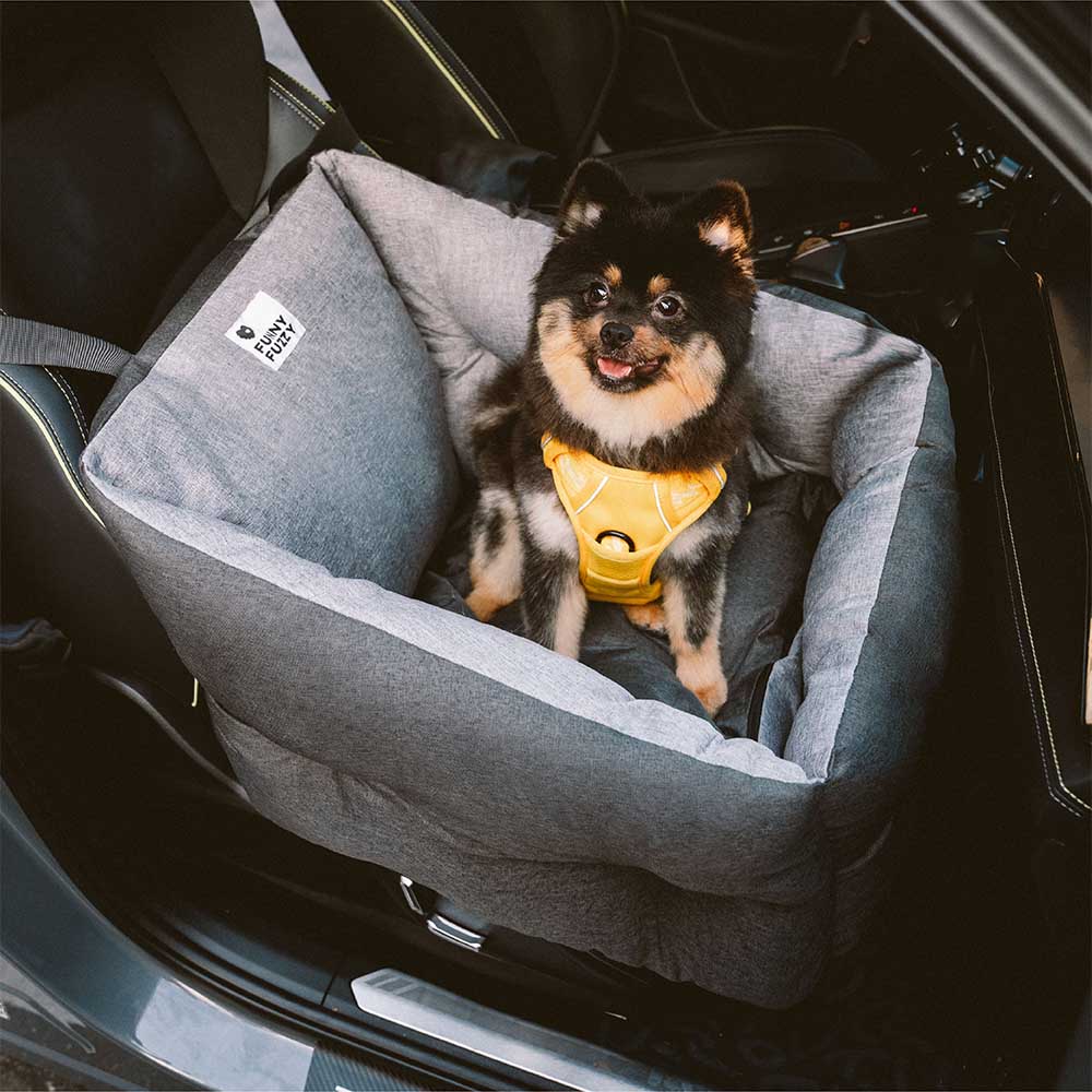 Waterproof ISOFIX Elevated & Thickened Dog Car Seat Bed with ISOFIX System