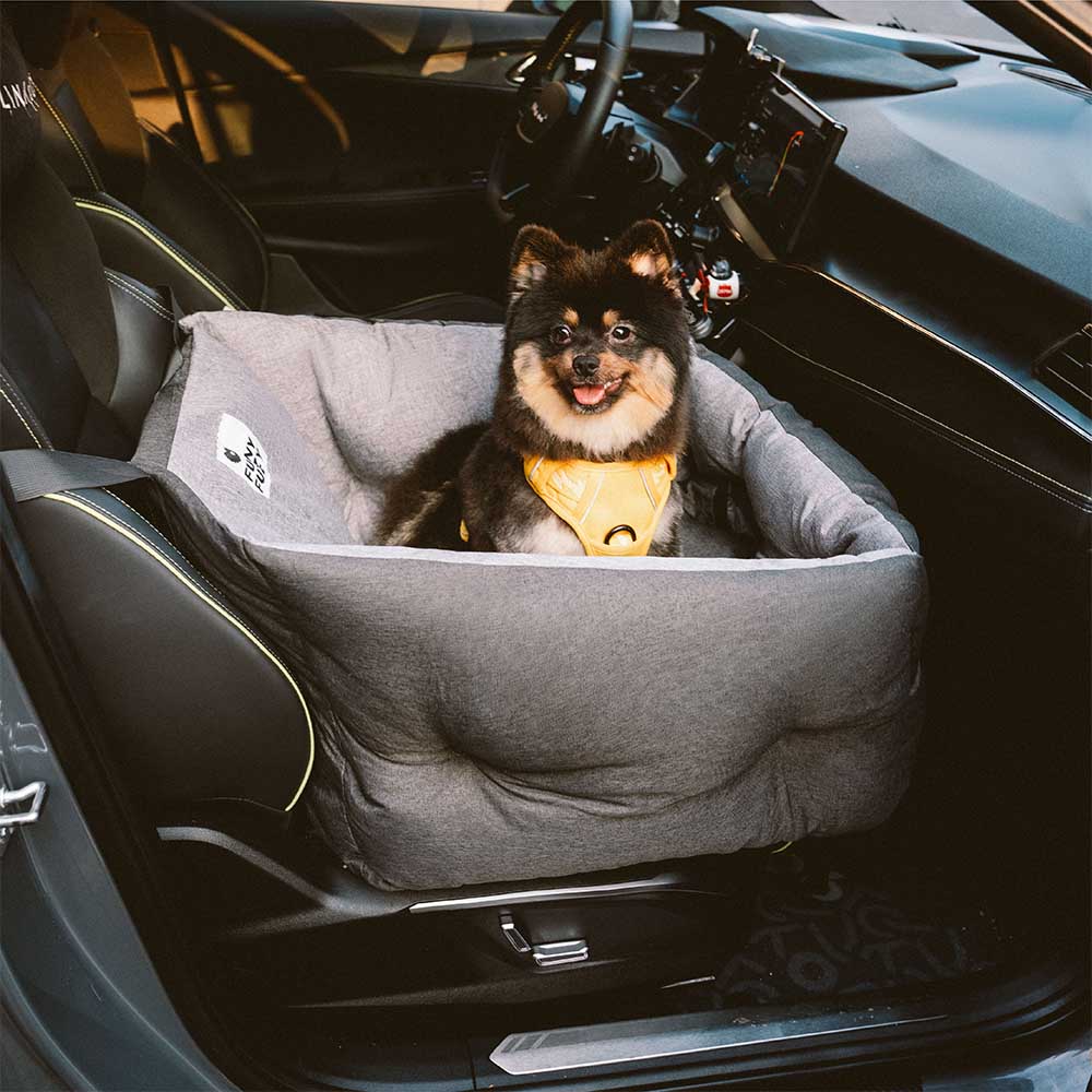 Waterproof ISOFIX Elevated & Thickened Dog Car Seat Bed with ISOFIX System