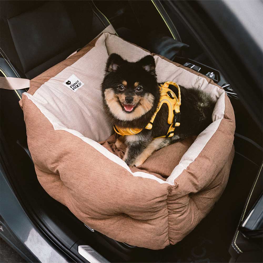 Waterproof ISOFIX Elevated & Thickened Dog Car Seat Bed with ISOFIX System