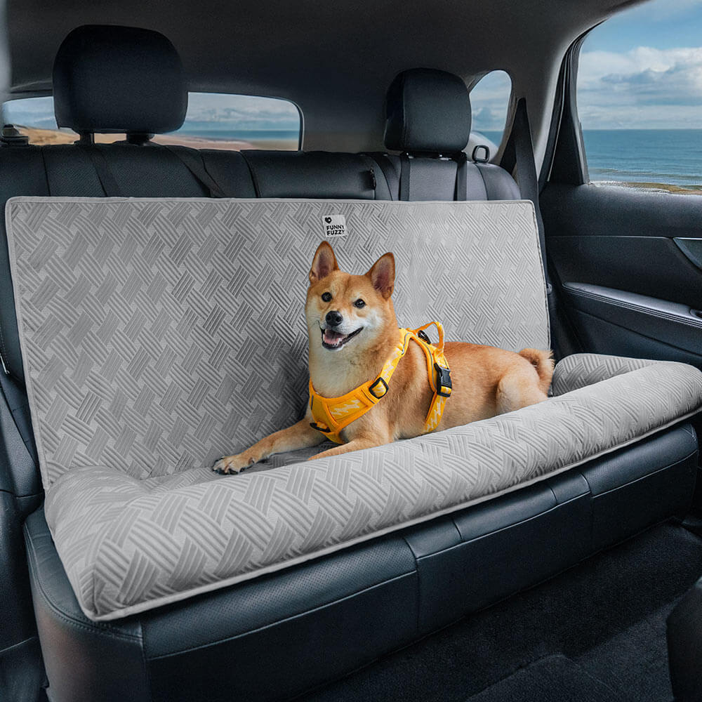 Cooling Travel Bolster Safety Back Seat Large Dog Car Seat Bed - Roadtrip