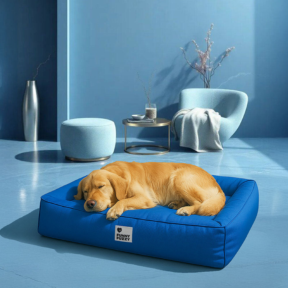 Fully Orthopedic Surround Support Waterproof Large Dog Bed for Crate